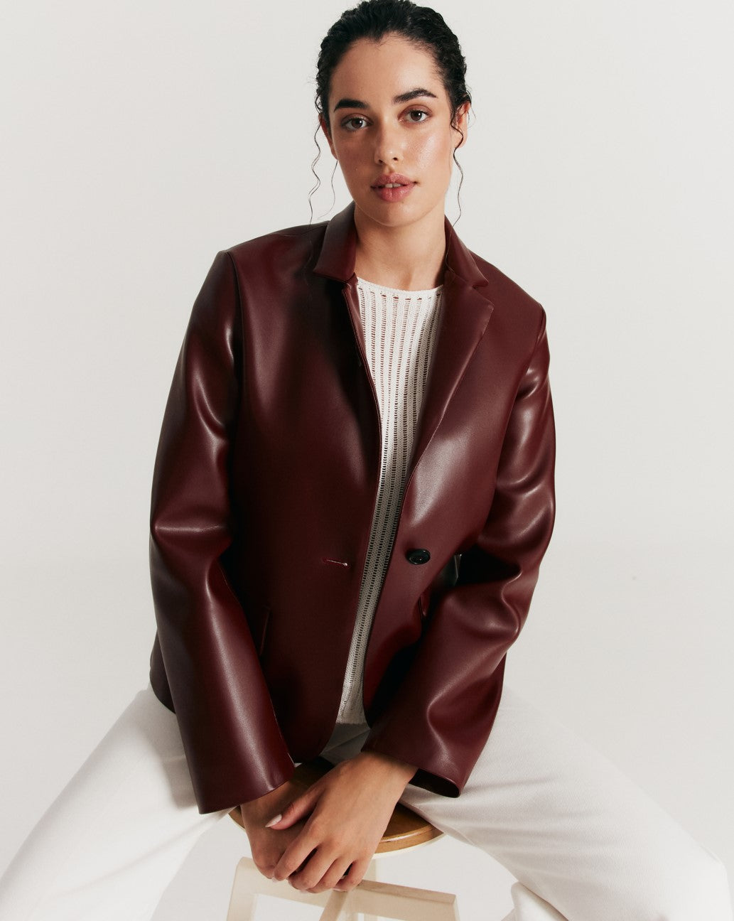 Crimson Radiance Blazer